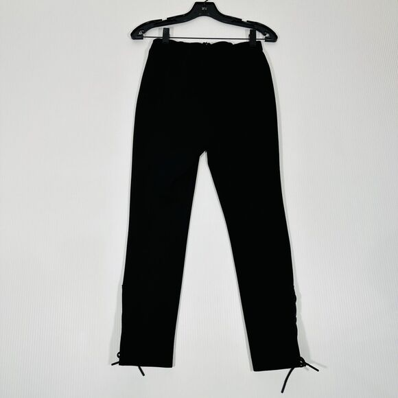 Rag and Bone Black Simone Lace Up Knee to Ankle High Rise Pants Size 2 NWT $325 - Picture 2 of 7